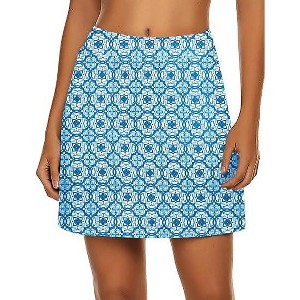 Ekouaer Women's Active Performance Skort Lightweight Skirt for Running Tennis Golf Workout Sports - 1 of 4