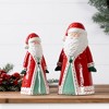 Christmas Holiday Santa Tea Light Holder – 10.25" Clay by Melrose - 3 of 3