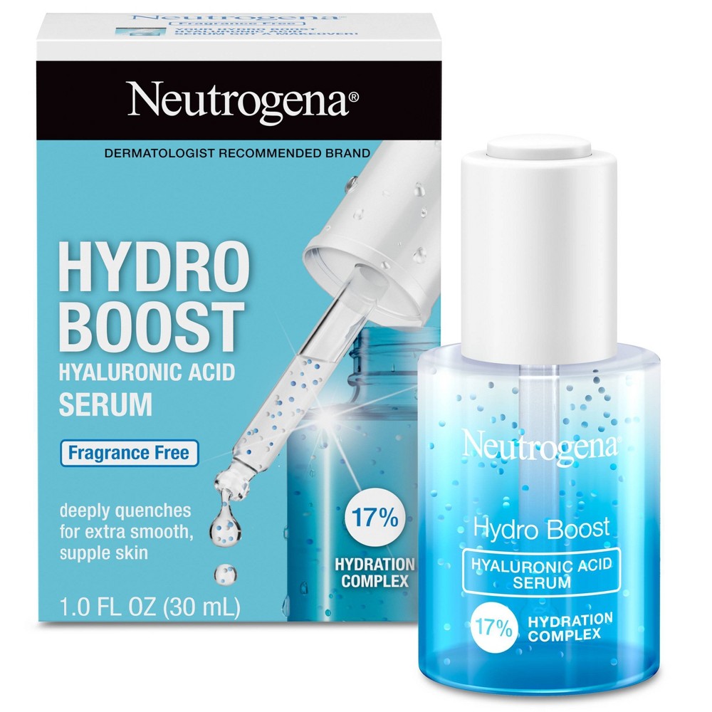 Photos - Cream / Lotion Neutrogena Hydro Boost Hyaluronic Acid Serum with Vitamin B5 for Dry Skin - 1 fl oz 