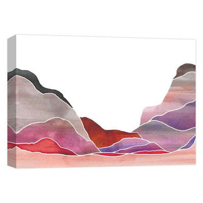 11" x 14" Colorful Mountains Decorative Wall Art - PTM Images