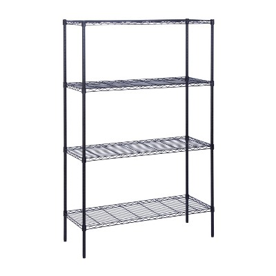 black storage rack