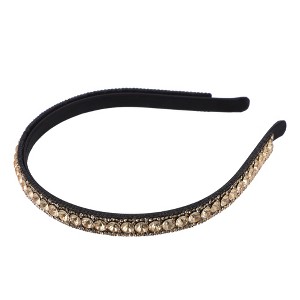 Unique Bargains Women's Rhinestone Faux Crystal Headbands Hair Accessories 0.47 Inch Wide 1 Pc - 1 of 4