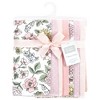 Hudson Baby Infant Girl Cotton Flannel Burp Cloths, Vintage Blossom 7 Pack, One Size - 2 of 4