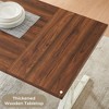 Probe Hues Traditional 6 Person Dining Table with Metal Legs - 3 of 4
