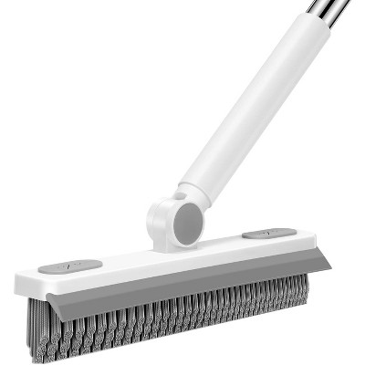 SetSail Grout Cleaner Brush with Long Handle, V-Shaped Floor Scrub Brush Swivel Grout