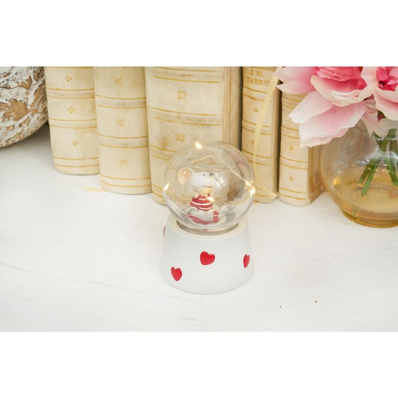 C&F Home Valentine's Day Snow Globe Mouse With Led Figurine Decorative Cute Farmhouse For Spring Figurines, 2 of 6