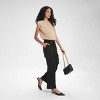 Women's Ruched Knit Cap Sleeve Top - A New Day™ - 4 of 4