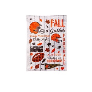 Evergreen Cleveland Browns Garden Flag 12 x 18 Inches Indoor Outdoor Decor - 1 of 1