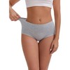 INSPIRE CHIC Women's High-Waisted Butt Lifting Tummy Control Cotton Briefs 4 Packs - 4 of 4