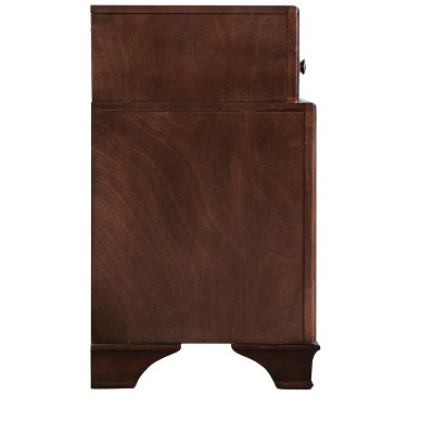 Cappuccino 3-Drawer Real Wood Veneer Nightstand 28"x28"