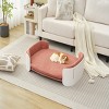 Raised Dog Sofa Bed, Supports 35-80 lbs, Removable Mattress Cover, Machine Washable Fabric, Dog Couch Sofa for Small & Medium Dogs–Cuddlewood - 2 of 4