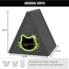 Dolonm Outdoor Triangle Cat House, Weatherproof Resin Shelter w/UV Protection for Indoor & Outdoor Use - 2 of 4