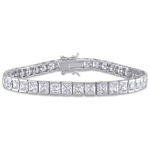 EVERLY JEWELRY | Sterling Silver 26.4 CT TGW Cubic Zirconia Tennis Bracelet, 7 inch - 1 of 4