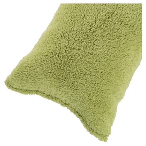 Soft Sherpa Body Pillow Cover 52 X18 Sage Yorkshire Home Target