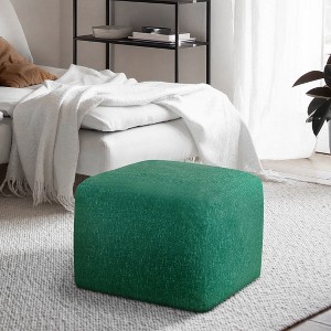 ChaletPosh 24 Inch Velvet Pouf - 1 of 4