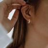 Cubic Zirconia Huggie Earrings 14k Gold Plated Tiny Earrings Small Huggie Hoop Earrings Simple Lightweight Hoops Gift for Women - 4 of 4