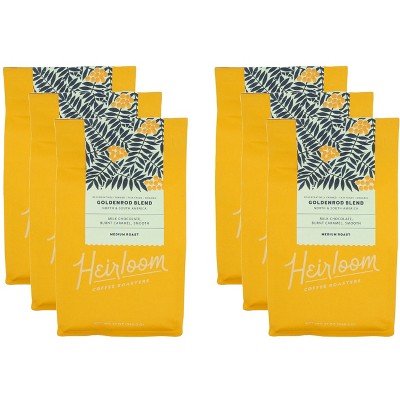 Heirloom Coffee Roasters Goldenrod Blend - Case of 6 - 12 oz