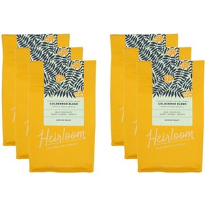Heirloom Coffee Roasters Goldenrod Blend - Case of 6 - 12 oz - 1 of 2