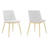 Set of 2 Messina Velvet and Metal Dining Chairs - Armen Living - 2 of 4
