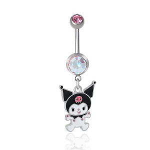 Hello Kitty Womens Stainless Steel Belly Button Ring - 1 of 4