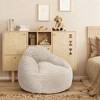 Lyngins Cozy Bean Bag Chair with Soft Removable Cover, Stylish Accent Chair & Single Sofa Chair for Living Room, Plush Lounge Seating for Kids & Teens - 2 of 4