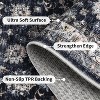8x10 Blue Washable Area Rug, Vintage Distressed Oriental Carpet, Soft Low Pile Non-Slip Non-Shedding Throw Rug for Living Room, Dining Room, Office - 3 of 4