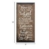 Slickblue Inspirational Christian Wood Sign – God Created You Too Quote – Rustic Wall Accent – 9x18, Walnut-White - 3 of 3
