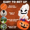 Presence 5FT Halloween Inflatable Decor - Ghost Holding Trick Or Treat Bag - 3 of 4