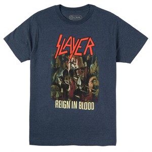 Mens Slayer Heavy Metal Shirt - Slayer Kerry King, Jeff Hanneman, Dave Lombardo, and Tom Araya - Classic Rock Vintage Tee - 1 of 1