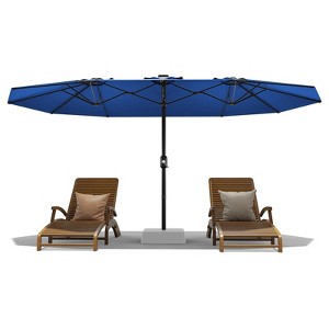 13ft Double-Sided Patio Umbrella with Crank & Tilt, UV99% Protection, Alloy Steel Frame, 6 Colors Available - 1 of 4