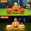 WhizMax Pumpkins 3 PCS Halloween Inflatables Outdoor Decoration with Build-in LED Light, 7.9FT Blow Up Yard Decoration Clearance - 2 of 4