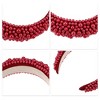 Unique Bargains Women's Sponge Wide Brim Pearls Padded Headband - 3 of 4