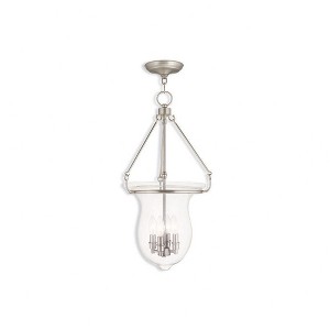 Livex Lighting Canterbury 4 - Light Pendant in  Polished Nickel - 1 of 2