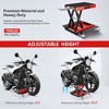 Motorcycle Scissor Lift Jack, Motorcycle Scissor Jack Steel Wide Deck Hoist Crank Center Stand, 1100 LBS Capacity Motorcycle Lift - 3 of 4