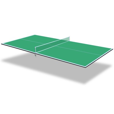VisioGear Game Tables, 8ft Ping Pong Conversion Tables Top, Foldable & Portable Table for Tennis, Green, 96"*48"*0.47"