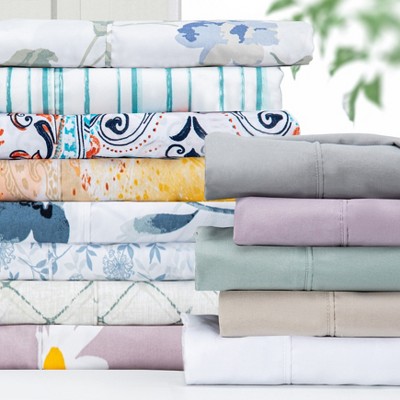 Ivory Twin XL Deep Pocket Microfiber Polyester Sheet Set