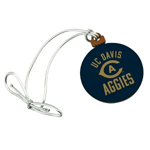 UC Davis Aggies Logo Mini Small Tiny Wood Christmas Tree Holiday Ornament - 1 of 4