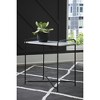 Signature Design by Ashley Ashber Marble Top Accent Table, White & Black - image 2 of 4