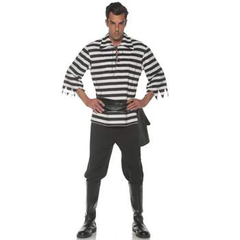 Underwraps Striped Pirate Men's Costume (Black)