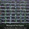 Swtroom 12ft x 5ft 360 LED White Christmas Net Lights,8 Modes Bush Mesh Lights Connectable,with Timer Waterproof for Christmas - 2 of 4
