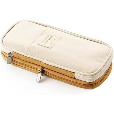 Fmeida Large Storage Pencil Case Pen Bag with Zipper Big Capacity Pouch Organizer for Office Travel Holder Box