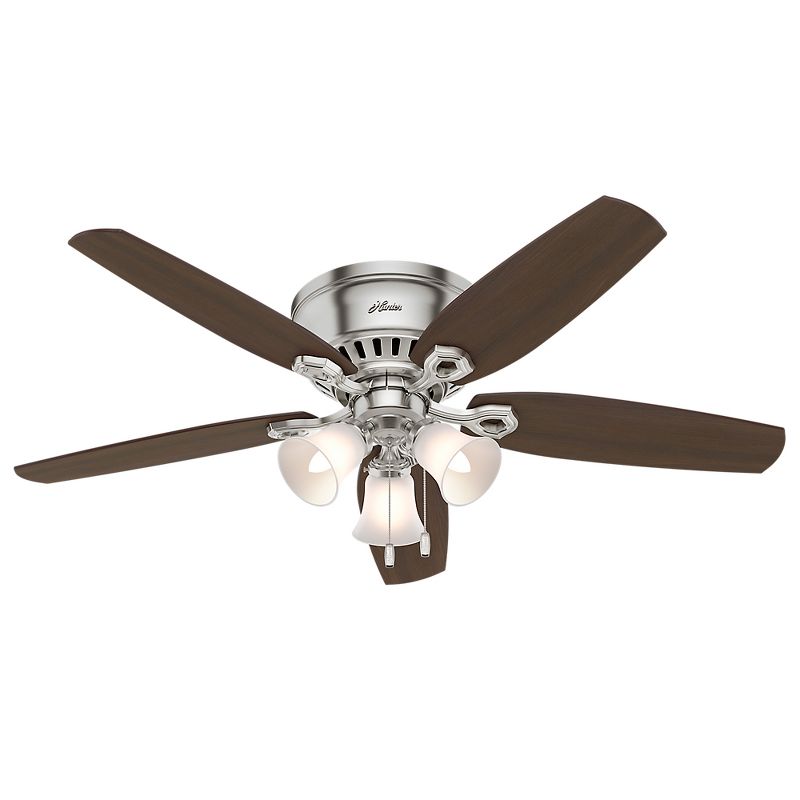 52" LED Builder Low Profile Ceiling Fan (Includes Light Bulb) - Hunter, 1 of 15