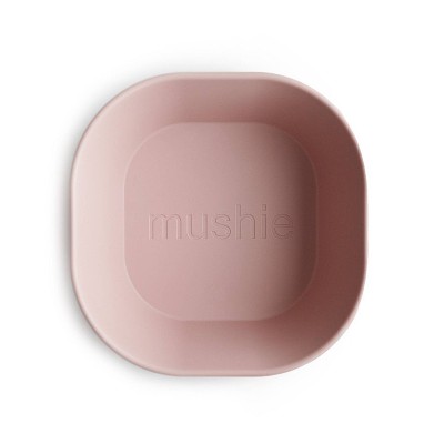 Mushie Square Dinnerware Bowl, Set of 2 (Blush)