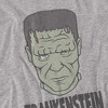 Universal Monsters Frankenstein Adult T Shirt, Athletic Heather - 2 of 4