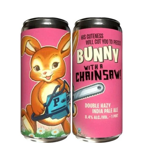 Paperback Bunny With A Chainsaw DIPA - 4pk/16 fl oz Cans - image 1 of 1