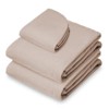 Saloniture 3-Piece Flannel Massage Table Sheet Set - Soft Cotton Flat and Fitted Sheets with Face Cradle Cover - 2 of 4