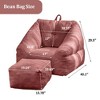 CENGHU Bean Bag Chair with Memory Foam, Bean Bag Sofa with Tufted Soft Stuffed Filling, Fluffy and Lazy Sofa for Dorm, Apartment, Living Room - 2 of 4