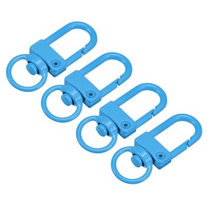 Unique Bargains DIY Craft Key Organization Lobster Claw Lanyard Swivel Clasps 1.3" x 0.51" 4 Pcs - 1 of 4