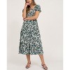 August Sky Women's Smocked Floral Midi Dress - 3 of 4