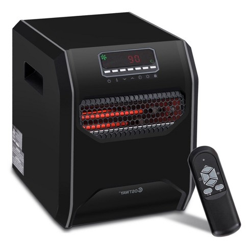 Costway Portable Electric Space Heater 1500w 12h Timer Led Remote Control  Room Office : Target